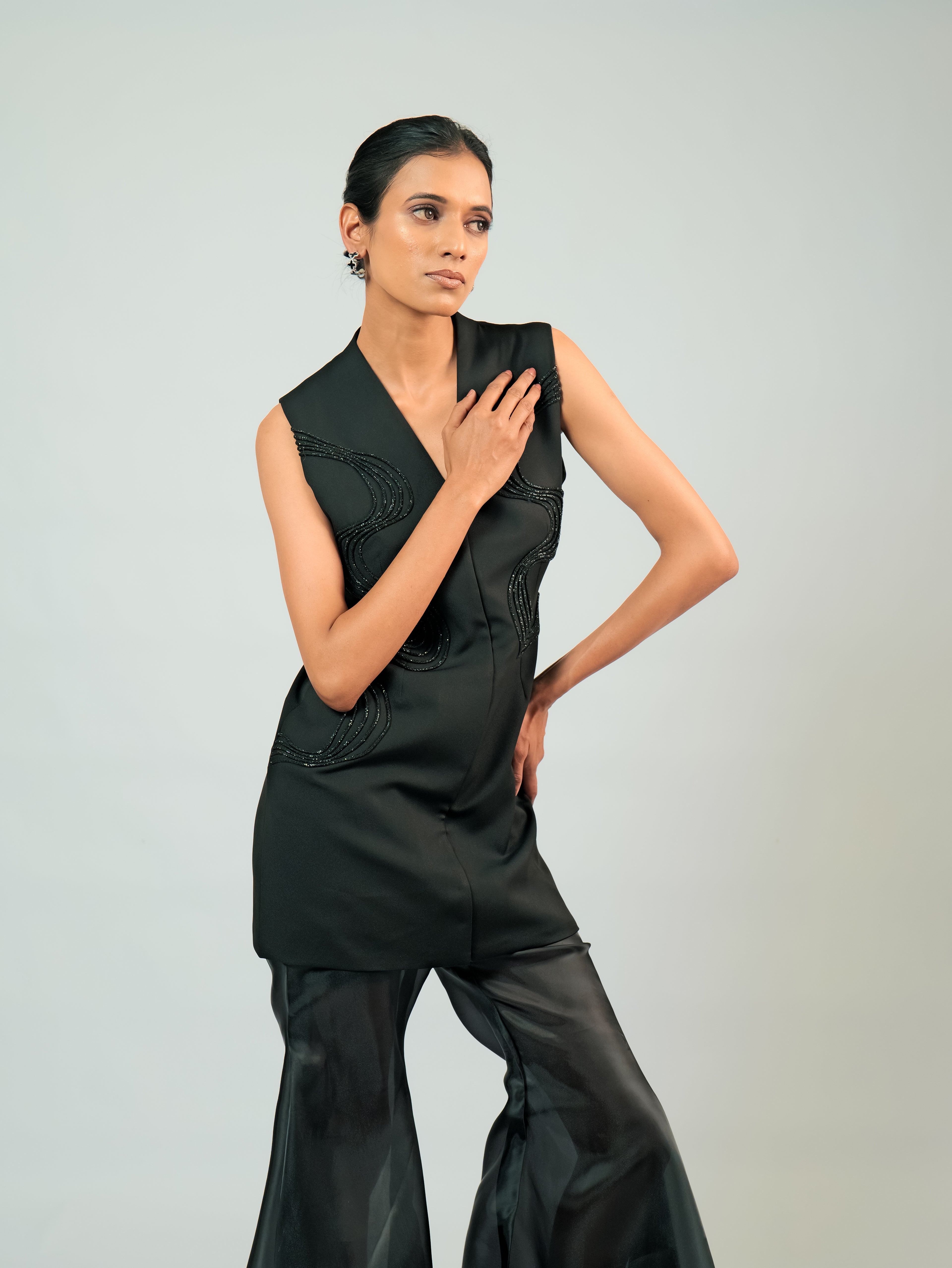 Oliver Jacket Dress with Wave Pant