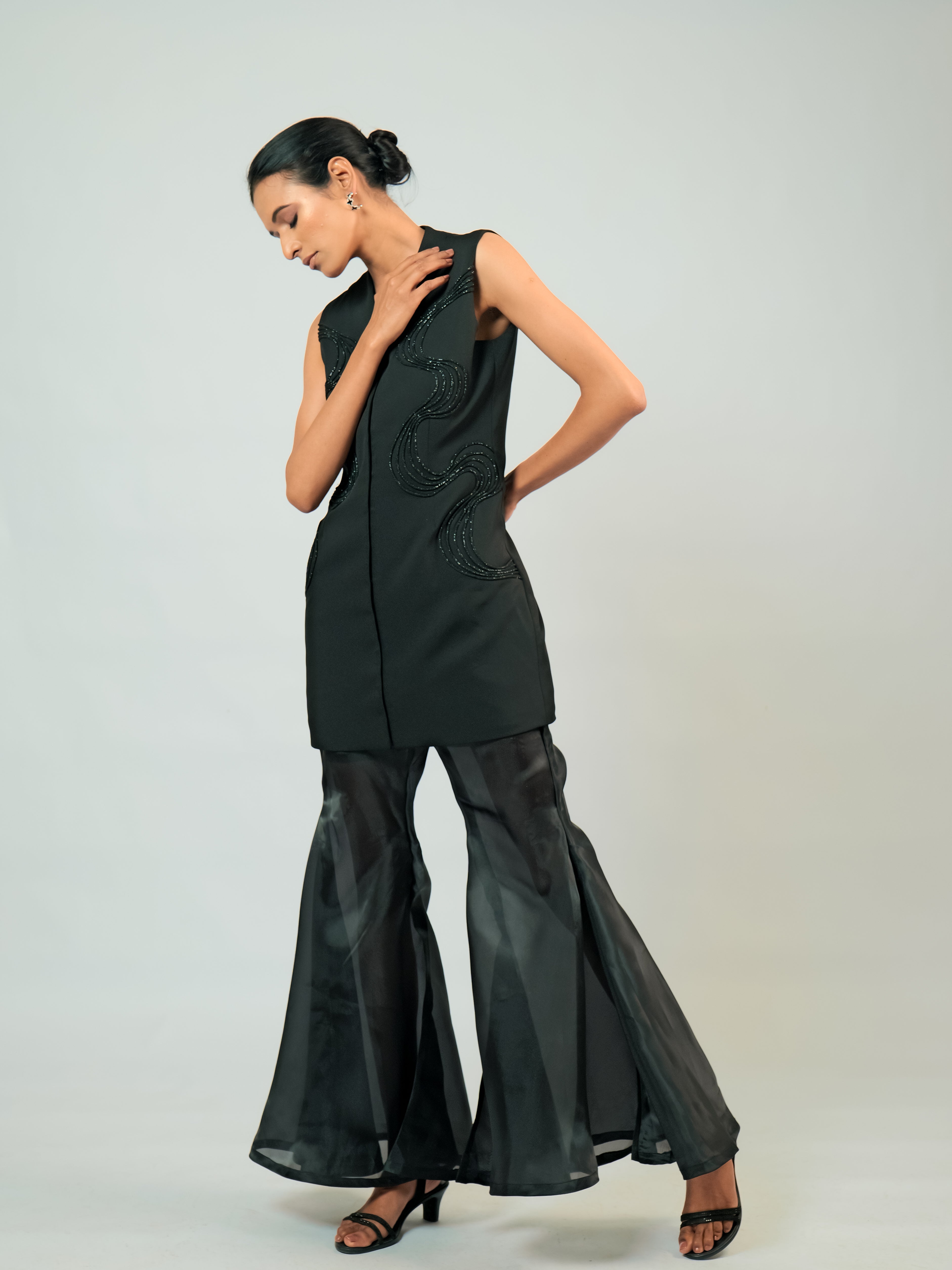 Oliver Jacket Dress with Wave Pant