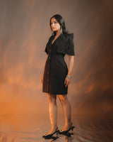 ZEN BLAZER DRESS BLACK