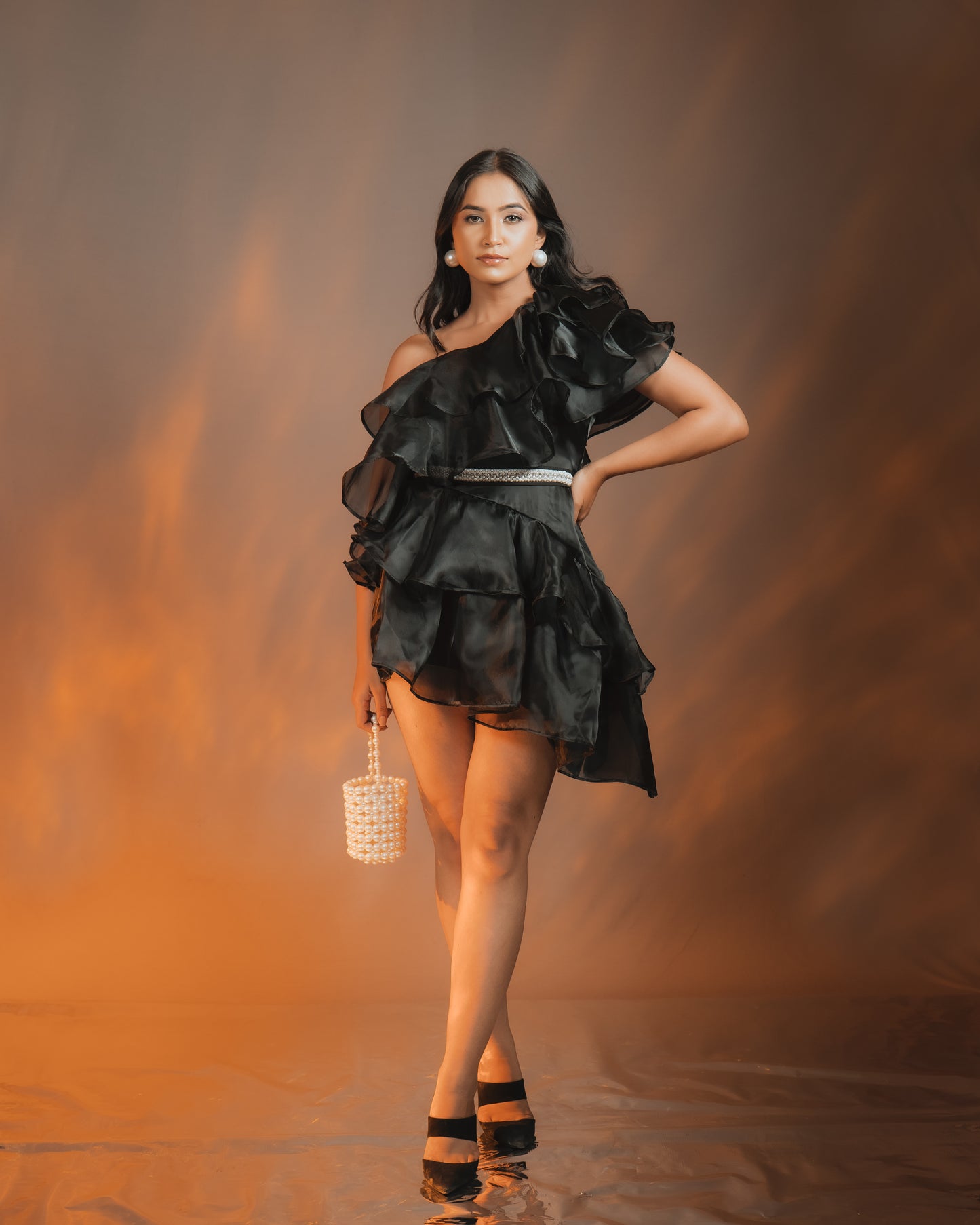 ZURI RUFFLE SHEATH  DRESS